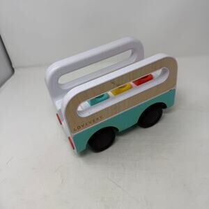 Lovevery Wooden Plastic Wheel Around Town Bus - No Peg People